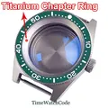 Green-titanium ring