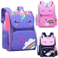 Kid Backpack for Girl Unicorn Children Bookbag Rainbow Eyes School Bag Teen Girl Backpack for Traveling Waterproof Mochilas 1
