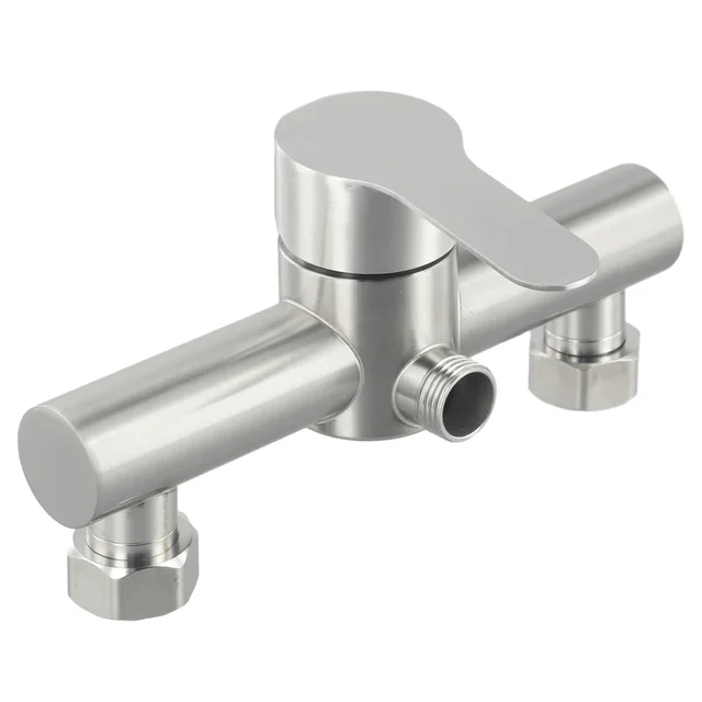 Stainless Steel Shower Faucet Hot And Cold Water Mixer Wall Mounted Metal Handle Bathtub Faucet Mixing Valve Shower 5