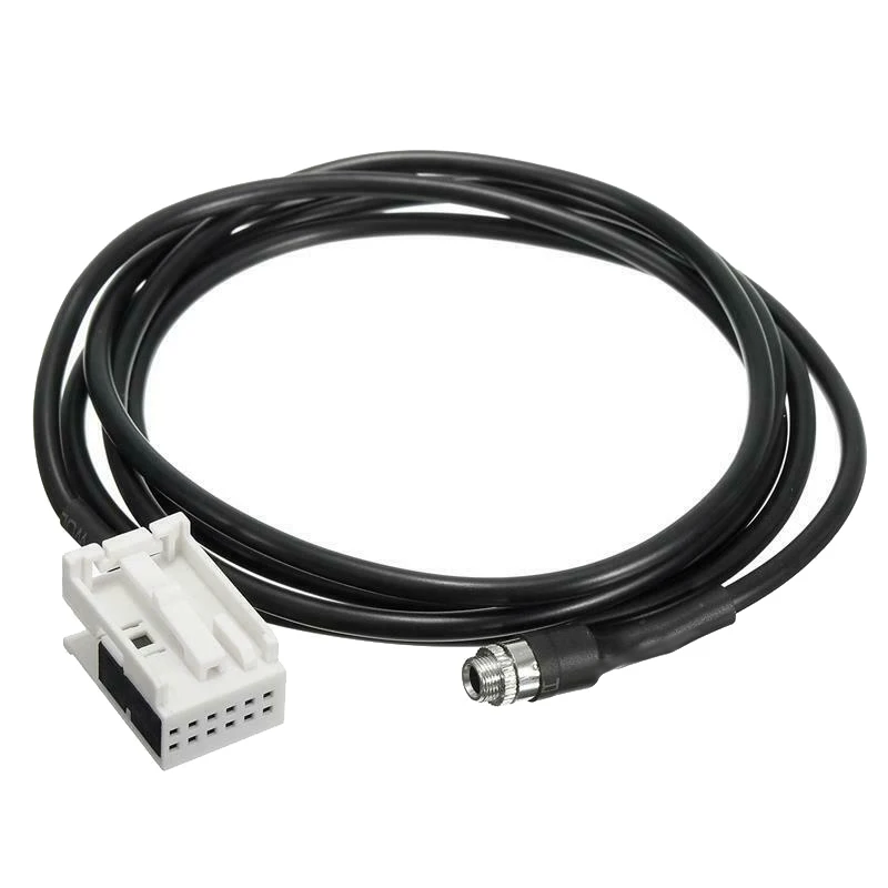 

Car 3.5Mm 12Pin Female Audio Music Aux Cable Input Adapter for Mercedes Benz W169 W203 W209 W221 W164 R230