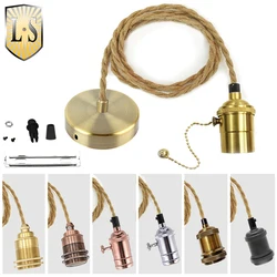 Vintage Pendant Light Retro Industrial Simple Hanging Lamp Edison E27 Holder Socket 110v 220v Pendant Lamps Ceiling Lights