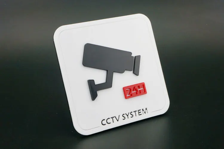 100pcs/Pack Wasserdichte Sicherheit Kamera Aufkleber Wand Tür Warnung Aufkleber Zeichen Für CCTV Überwachung Dummy Kamera Zubehör – Detail 8
