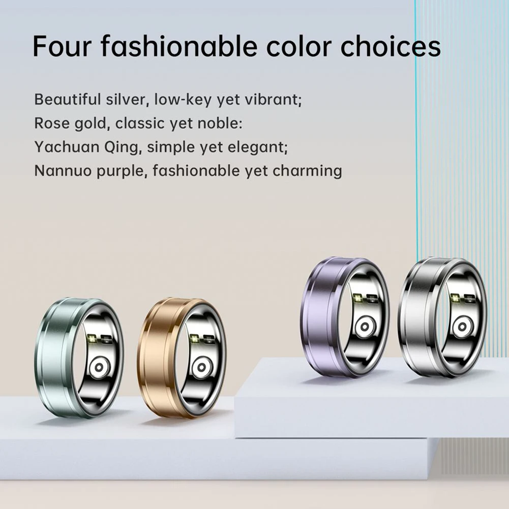 

R3 Smart Ring with Magnetic Fast Charging for Health Monitoring International Standard Size Blood Oxygen Detection