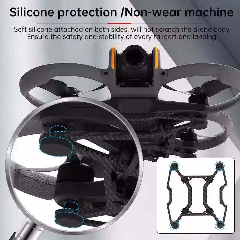 Protection fibre carbone DJI Avata 2 - Pare-chocs & support atterrissage