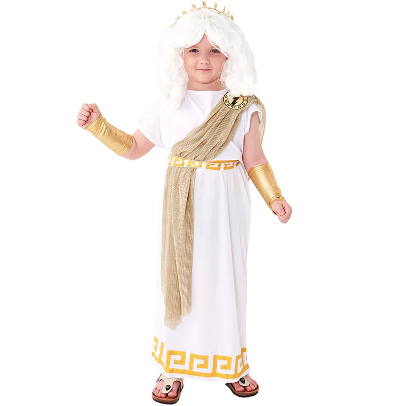 Children's Boy Cosplay Ancient Greek Mythology Zeus Costume