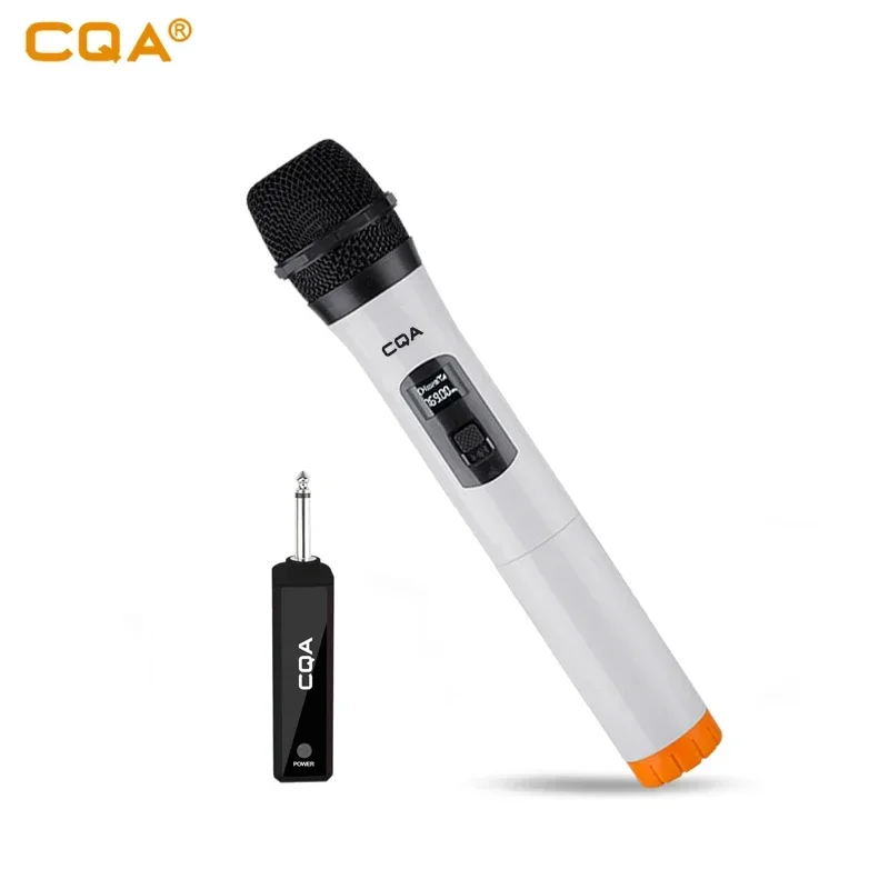 Wireless Microphone 2 Channels UHF Professional Handheld Mic Micphone For Party Karaoke Church Show Meeting 50 Meters Distance