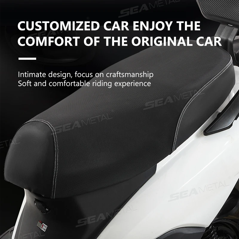 SEAMETAL Full-Wrapped Motorcycle Seat Cover Highly-Elastic Waterproof Motorbike/Scooter Seat Cushion Protection Cover Universal