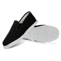Black multi-layer cotton sole manual Shaolin Monk Wushu Training Shoes Tai Chi Martial arts cloth Shoes Kung fu Sports Sneakers 1