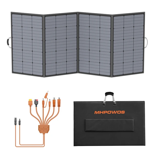 MHPOWOS 400W panneau solaire Portable léger puissance de secours 31V chargeur solaire pliable pour les activités de plein air RV Camping hors réseau 1