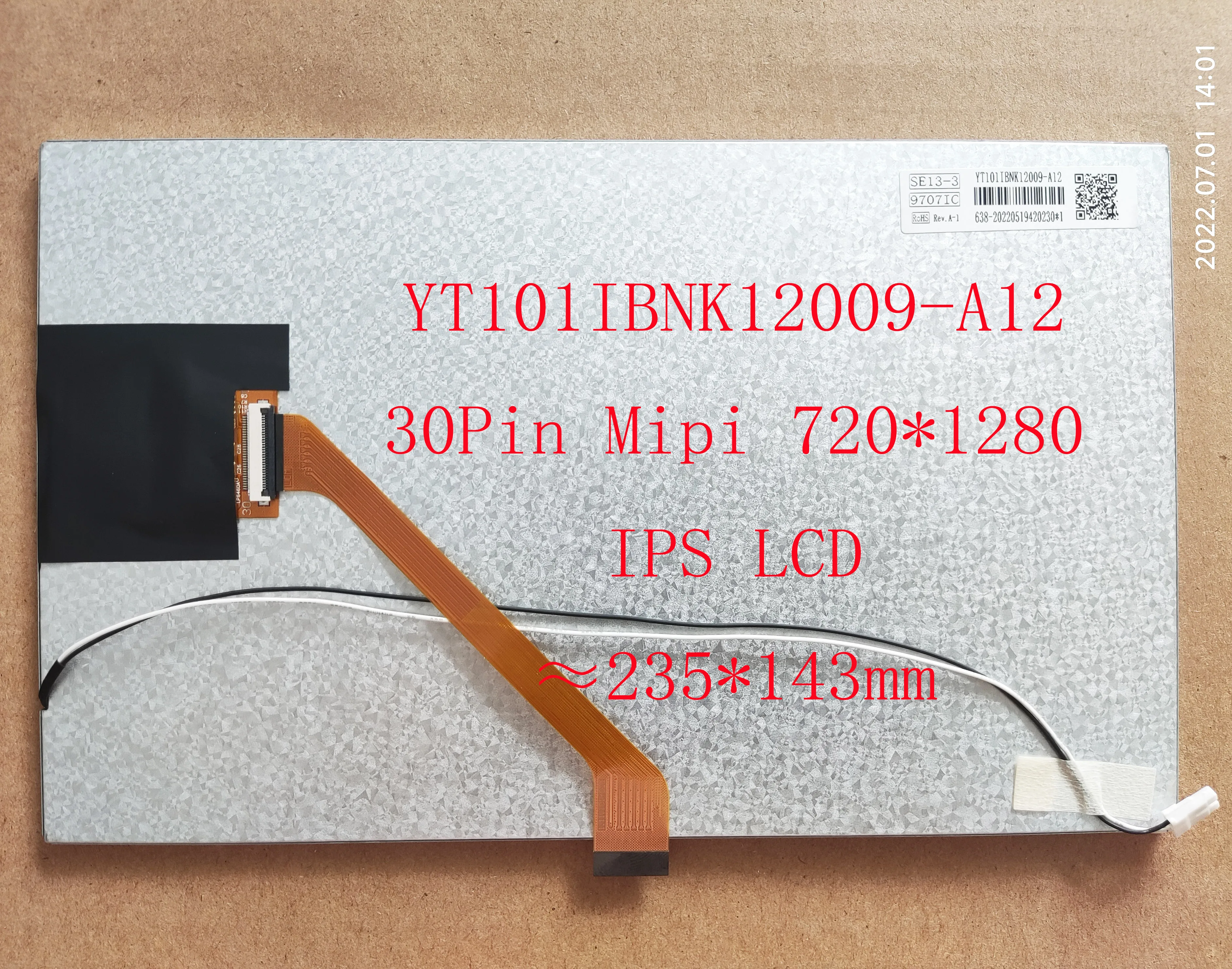 Mipi 720*1280 cerca de 235*143 milímetros Para O Rádio