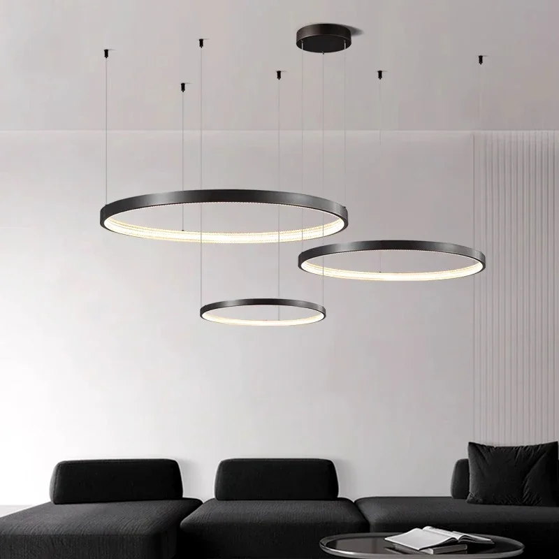 

Nordic decor dining room Pendant lamp lights indoor lighting rings Ceiling lamp hanging light chandelier lamps for living room