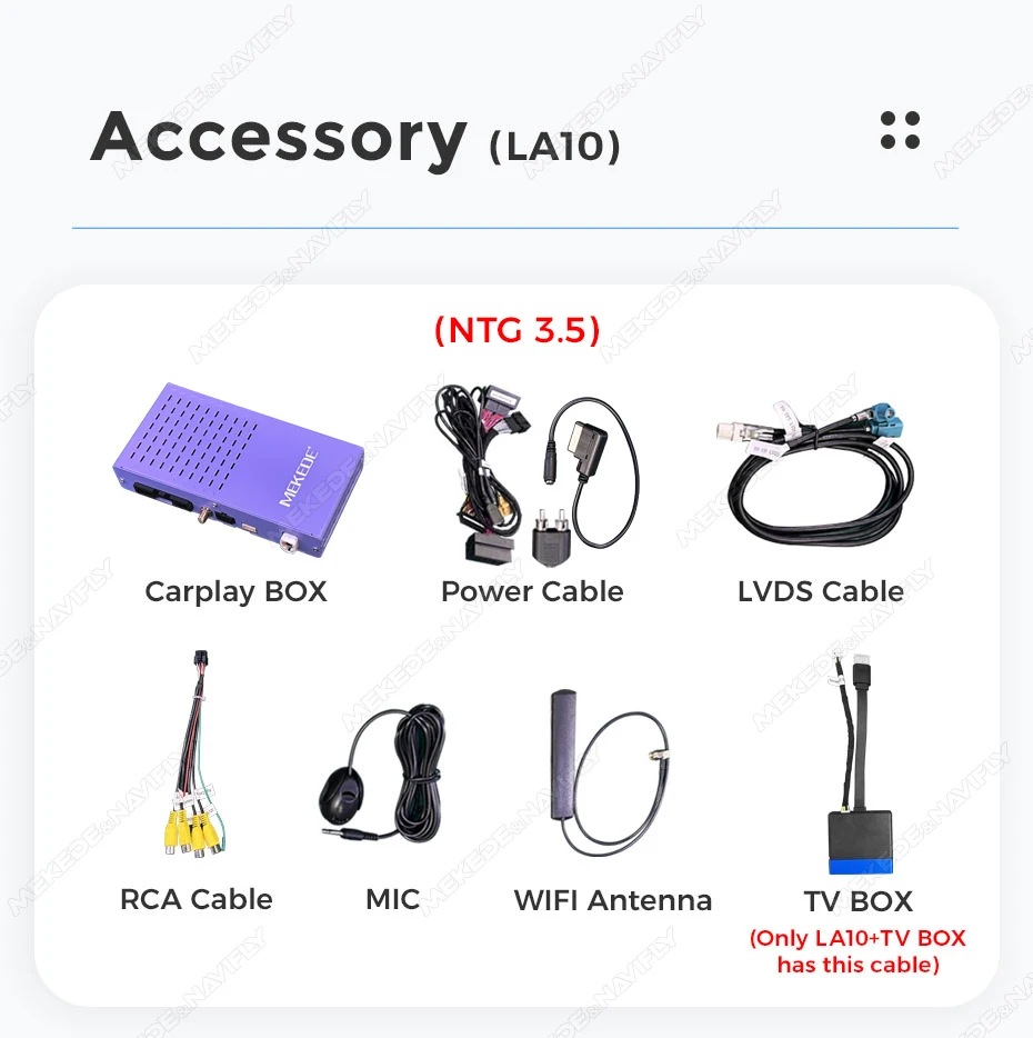 MEKEDE Wireless Carplay Android Auto OEM Upgrade HDMI IN Carplay TV Box für Mercedes-Benz CL S W211 W221 unterstützt Netflix YouTube – Detail 6
