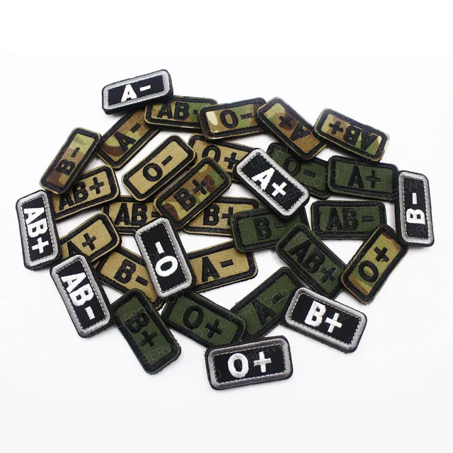 a-B-Ab-O Positive POS-a-B-Ab-O Negative Neg Blood Type Embroidered Patch as  Promotion Gift - China Embroidery and Patch price