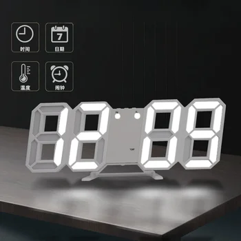 Decorazione digitale per orologi da scrivania per camera da letto Orologio da parete a LED Allarme soggiorno Casa moderna e decorazione Decorazioni da tavolo elettroniche 1