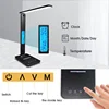 LAOPAO 10W QI Wireless Charging LED Desk Lamp USB Charging Port Sliding Dimmable Auto Timer with Night Light Table Lamp 5