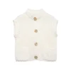 Zach Ailsa women's single breasted pocket cardigan autumn and winter new item thick needle sleeveless round neck knitted vest 4
