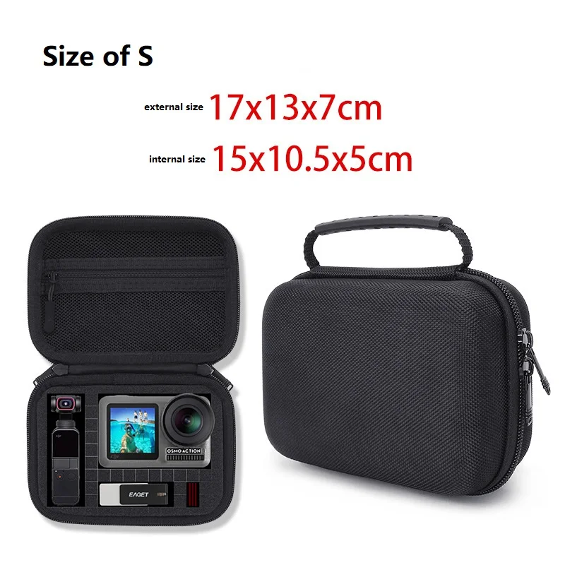 New Electronics Accessories DIY Storage Bag Hard Shell Large Capacity for Gopro Camera HDD Multifunctional Travel Organizer Case