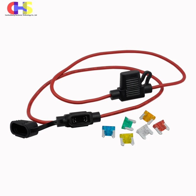 Car Fuse Holder Fuse Holder Fuse Adapter Holder 1pcs With 18/16/14/12/10AWG Wire Cable 32V Mini Small Medium Waterproof Auto Car Fuse Holder 1A 2A3A 5A 7.5A 10A 15A 20A 30A 40A