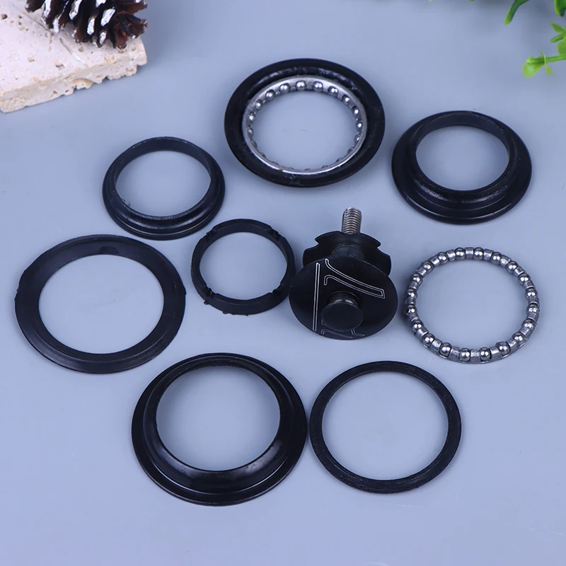 [LA]새로운 1개 자전거 포크 자전거 부품 로드 바이크 블랙 알로이 44mm 1 1/8인치 자전거 스레드리스 헤드셋 헤드튜브 자전거 외부 헤드셋 부품