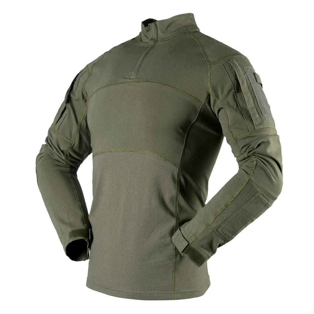 Tactical Cotton Shirt - Multicam Camo Military Combat Tee | Lightweight Moisture Wicking