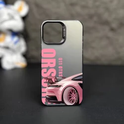Cool Stylish Sports Car Phone Case - Laser Silver Anti - drop Durable Cover - iPhone Air (Black - SMTYX050660A)
