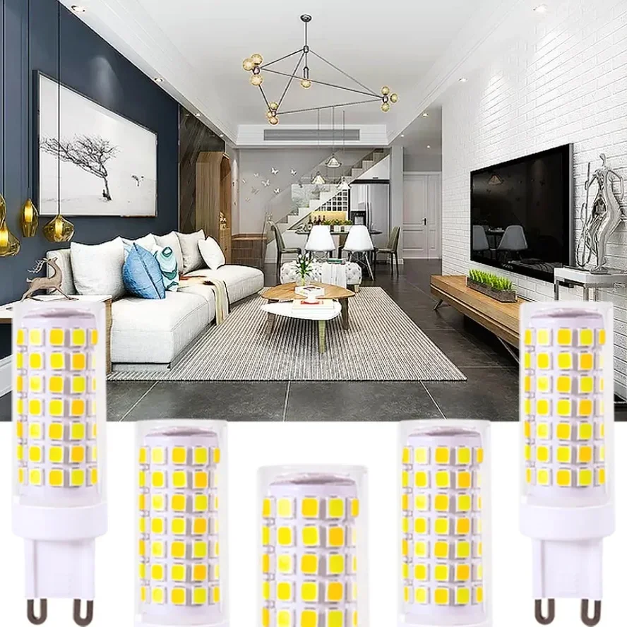 LED Lamp LED Light Halogen Lamp 10PCS 7W 5W 3W G9 LED Lamp AC220V Ceramic SMD2835 LED Bulb Warm/Cool White Spotlight Replace Halogen Light