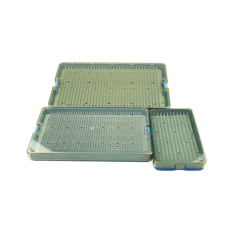 

3 sizes Silicone Sterilization Tray Case Box Ophthalmic/Dental Orthopedic Teaching Instruments