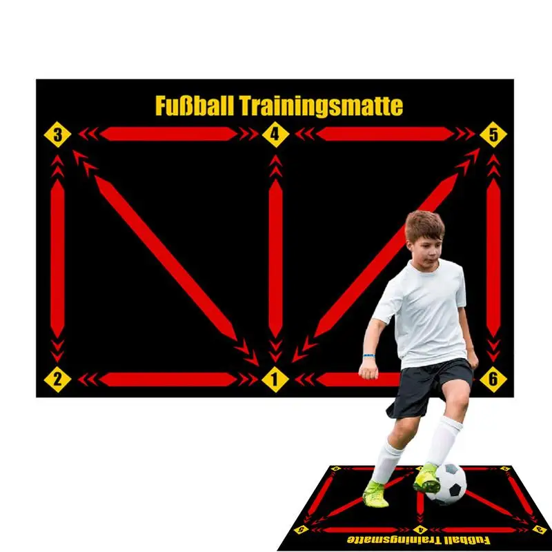 

Soccer Trainer Mat Non-Slip Soccer Footstep Trainer Mat Soccer Trainer Soccer Training Pace Ball Control Equipment Portable