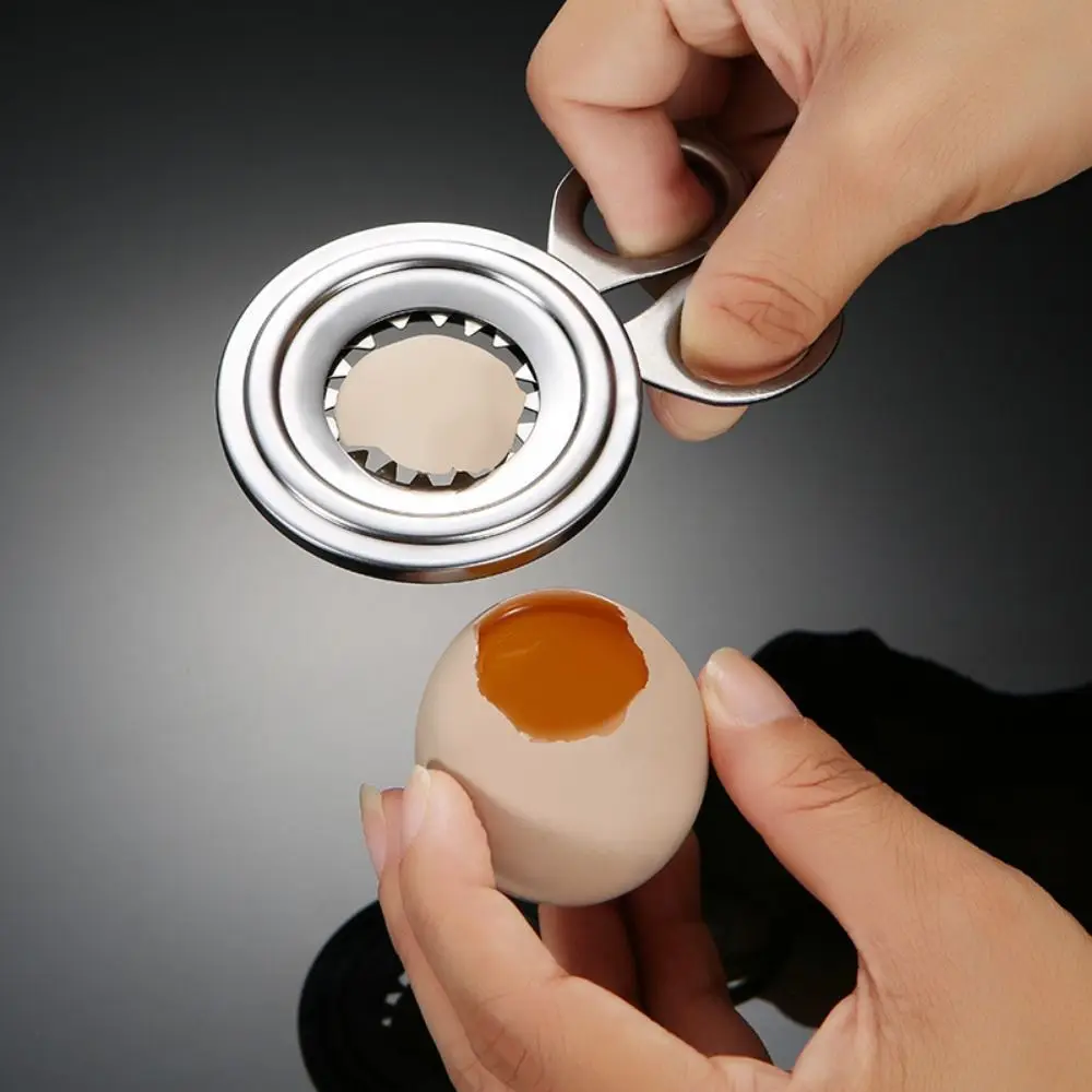 

Tool Household Kitchen Essential Stainless Steel Open Egg Shell Egg Topper Tool Egg Slicer Eggshell Peel Off Boiled Egg