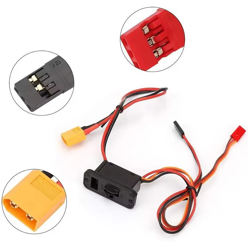 RC Ein-Aus Schalter Mit XT60 Stecker – Für Modellautos, Flugzeuge & Boote, Großer Strom