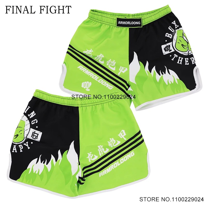 Muay Thai Shorts Fast Dry Kick Boxing Shorts Men Women Teenagers Breathable Combat Grappling Kickboxing Pants Martial Arts Gear
