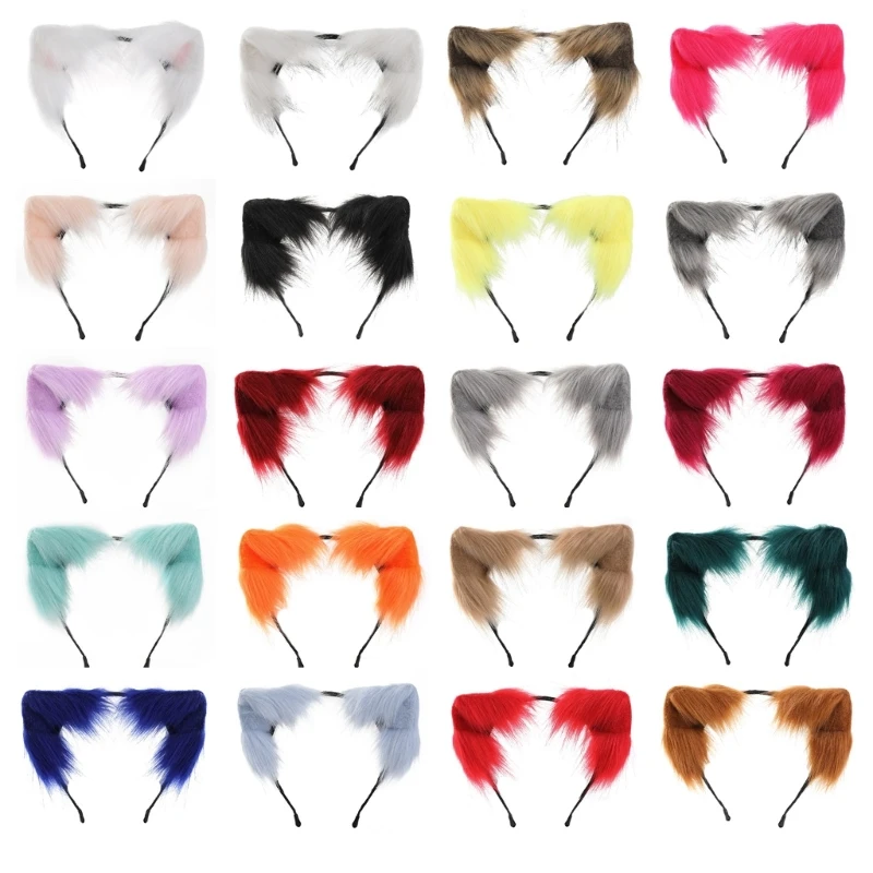 

Kitten-Ear Headband Sweet Girls Halloween Cosplay Props Ears Fursuit 449B