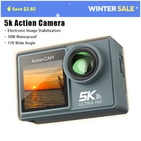 5K 30 fps action camera Electronic Image Stabilization 4K60fps waterproof action camera Dashcam Webcam 1