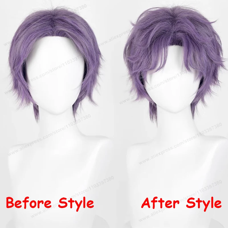 Color: Yellow - Love And Deepspace Rafayel Zayne Xavier Cosplay Wig 30cm Short Hair Anime Wig Heat Resistant Synthetic Halloween Party Wigs