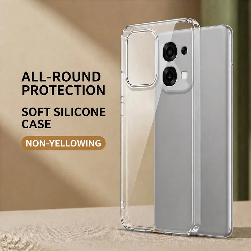 Flexible Durable Phone Case - Clear TPU Soft Transparent Cover