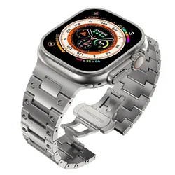 Luxury Titanium Bracelet Band - Series 11 46mm (Titanium color)
