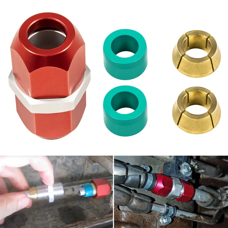 Line Splice Connector For 5/8'' 3/8'' 1/2'' 5/16'' Aluminum Lines A/C Air Conditioning 800-640 800-641 800-642 800-643 Line Sp