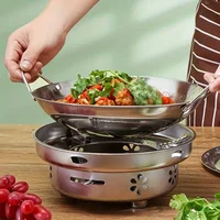 1pc 29cm/11inch stainless steel honeycomb skillet non-stick with handle scratch-resistant cooking pasta steak porridge ramen 2