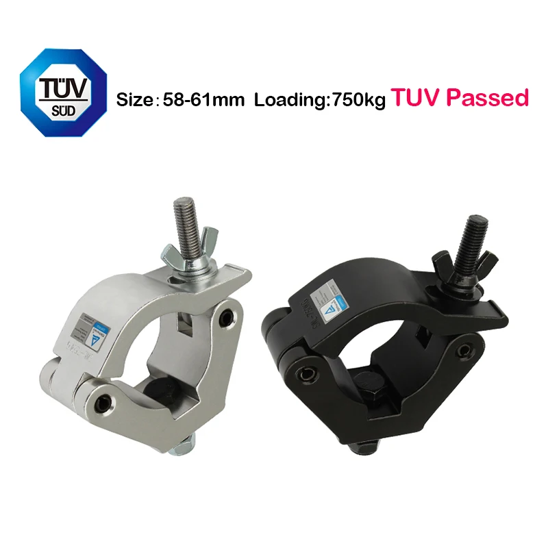 Braçadeira 601 Alumínio 750kg Carga-rolamento Fase Luz Gancho Braçadeira para 5861 mm Luz e Truss Acessórios de Fase