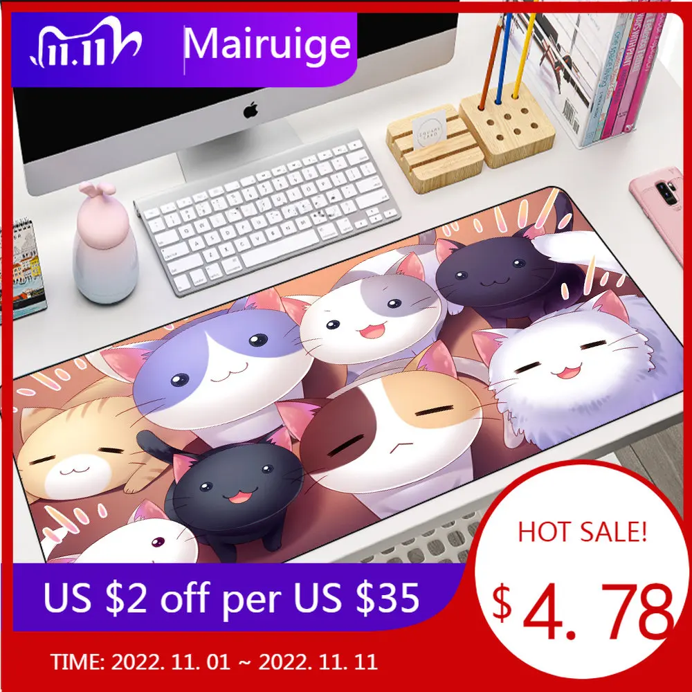 

Animal Mouse Pad Anime Mouse Pad large mouse pad desk mat cat kitten large mouse pad desk mat beautiful landscape painting