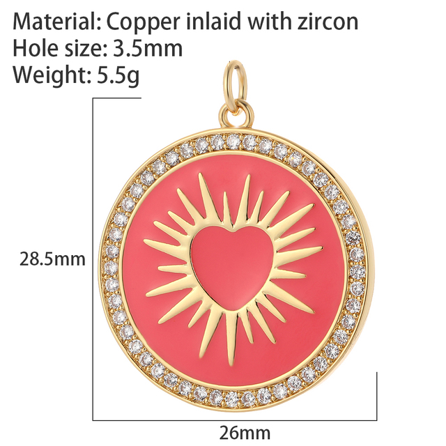 Heart Love Pendant Charms Diy Earrings Necklace Bracelet Make Charms for Jewelry Making Supplies Accessories Evil Blue Eye