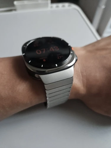 Pulseira de aço inoxidável para samsung galaxy watch ultra 2025 47mm banda luxo pulseira de metal para samsung galaxy ultra 47 photo review