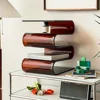 S-shaped acrylic side table magazine rack, decorative bookshelf magazine rack 4
