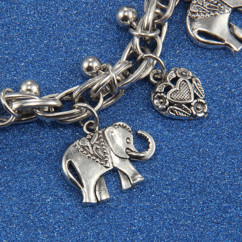 Bijou Pied Vintage Argent Bracelet De Cheville éléphant Aneneiceera - Argent Et Corde Noire - Style Vintage - Pour Femmes Et Filles Bracelet Corde Noir