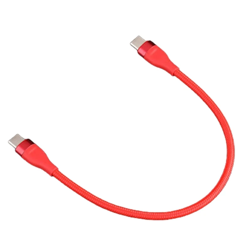66w usb c kurzes Ladekabel 25cm für schnelles Laden und Daten übertragung 480 MBit/s Nylon geflochtene Linie 25cm – Detail 4