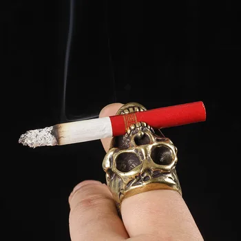 Skull Cigarette Holder Ring- Skullstores.com
