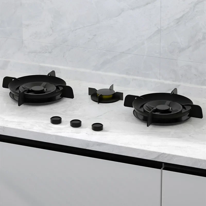 Slate Gas Cooker Built-in 3 Burner Stove for Kitchen LPG Natural Gas Cooker 5.2kw Fierce Fire Power European Panel Less Design