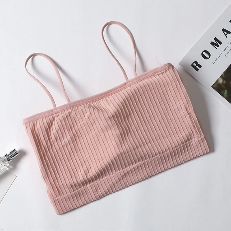Women Lingerie Bra Women Tube Tops Women Sexy Tube Crop Tube Tops Korean Female Girls Sling Breast Wrap Bra Student No Steel Ring Underwear Lingerie Bralette