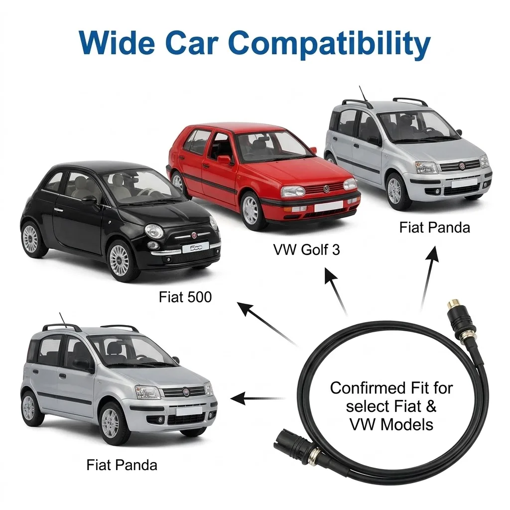 Antenna Adapter Cable for Car Radio Systems