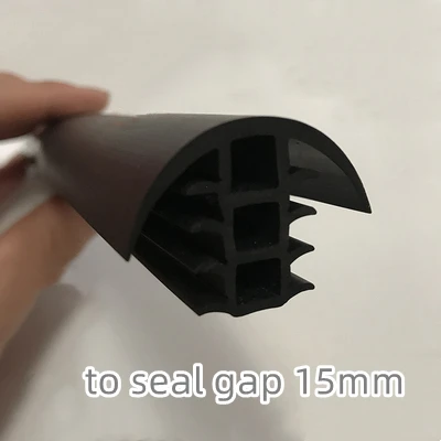 Description Picture 3 of itemCustom Solar Sealing Strip Rubber T for Photovoltaic Bracket Metal Cable Trench Cover Panel Seals Black White